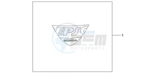 CBR1000RA9 Korea - (KO / ABS HRC) drawing EPSO STICKER FIREBLADE WS