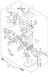 DF 250AP drawing Top Mount Single