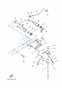 F50DET drawing THROTTLE-CONTROL