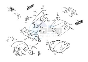 GPR NUDE - 125 cc drawing FRONT BODY