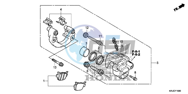 REAR BRAKE CALIPER