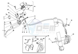 MITO EU2/EU3 125 drawing FRONT BRAKE SYSTEM