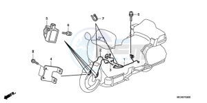 GL18009 UK - (E / AB MKH NAV) drawing AIRBAG HARNESS