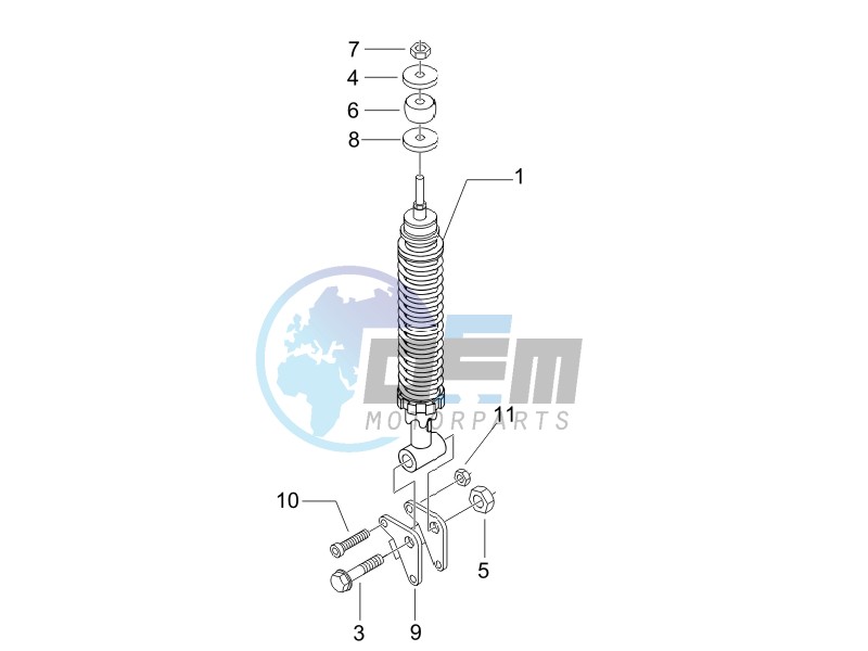 Rear suspension - Shock absorbers