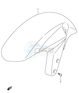 GSX-R750 (E2) drawing FRONT FENDER