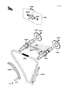 EN 450 A [454 LTD] (A6) [454 LTD] drawing CAMSHAFT-- S- -_TENSIONER