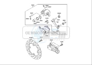 ZX-6R NINJA - 636 cc (EU) drawing REAR BRAKE CALIPER