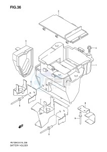 RV125 (E19) VanVan drawing BATTERY HOLDER