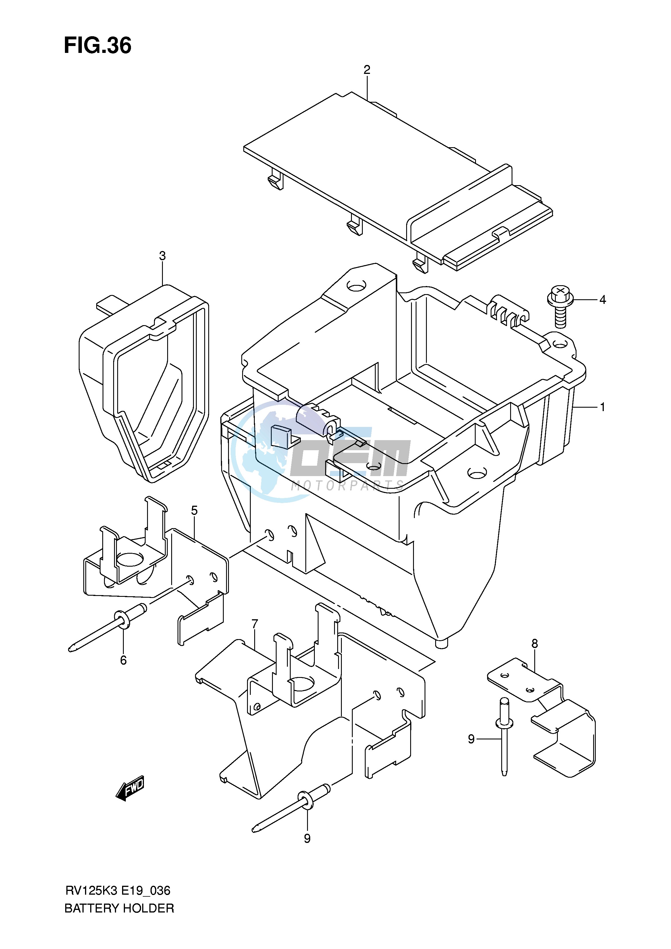 BATTERY HOLDER