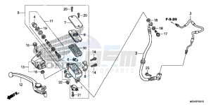 VFR1200XC drawing FR. BRAKE MASTER CYLINDER