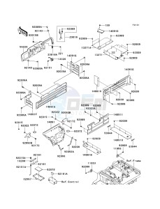 KAF 620 K [MULE 3010 TRANS4X4 HARDWOODS GREEN HD] (K6F-K8F) K6F drawing FRAME FITTINGS -- K6F- -