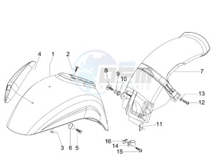 S 50 4T 2V 25 Kmh NL drawing Wheel housing - Mudguard