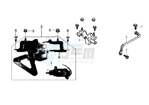 JOYRIDE EU2 - 200 cc drawing LOCK, SEAT