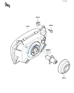 ZX 1000 B [NINJA ZX-10] (B3) [NINJA ZX-10] drawing HEADLIGHT-- S- -