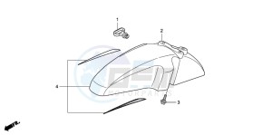 SH150R 125 drawing FRONT FENDER