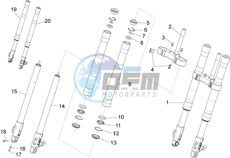 Front fork Ming Xing