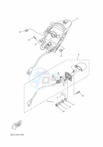 YZF125-A YZF-R125 (BGV3) drawing TAILLIGHT