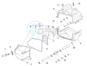 SPRINT 50 4T-3V E2 NOABS (NAFTA) drawing Cylinder head cover