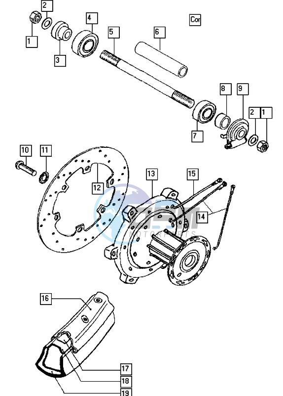 Front wheel hub