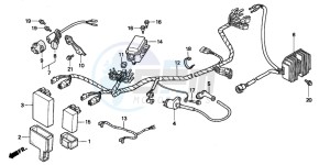 TRX300FW FOURTRAX drawing WIRE HARNESS