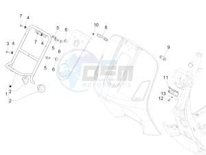 GTS 300 ie Touring drawing Front luggage rack