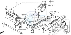 VFR800A9 ED / ABS MME TWO drawing SWINGARM