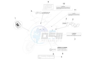 FLY 50 4T 4V USA (NAFTA) drawing Plates - Emblems