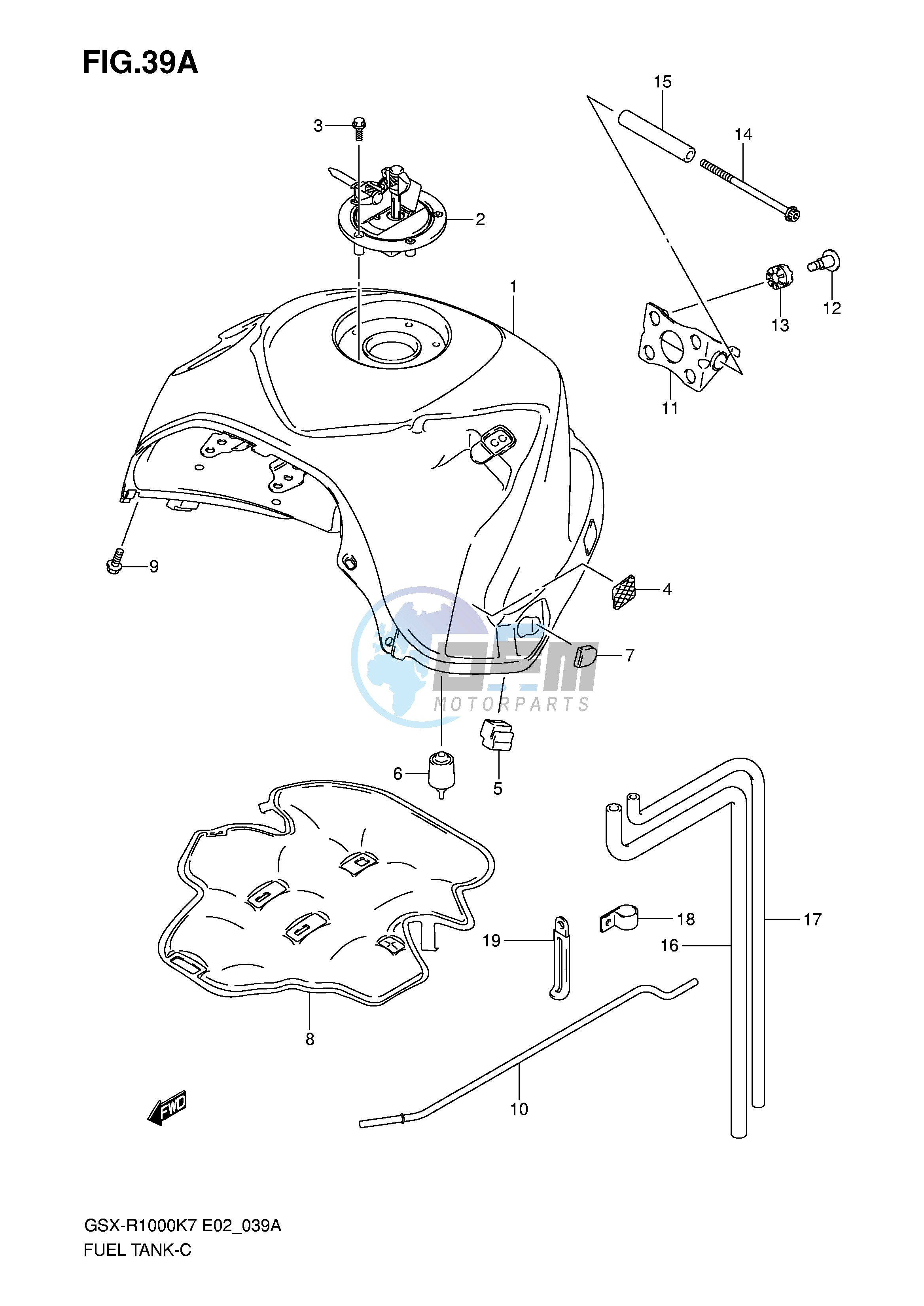 FUEL TANK (MODEL K8)