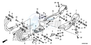 CB1000RAD CB1000R ABS E drawing EXHAUST MUFFLER