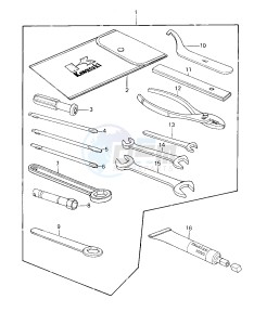 KZ 650 E [LTD] (E1) [LTD] drawing OWNER TOOLS