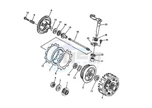 WR F 400 drawing CLUTCH