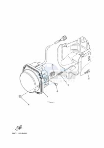 YFM700FWAD GRIZZLY 700 EPS (BDEJ) drawing HEADLIGHT