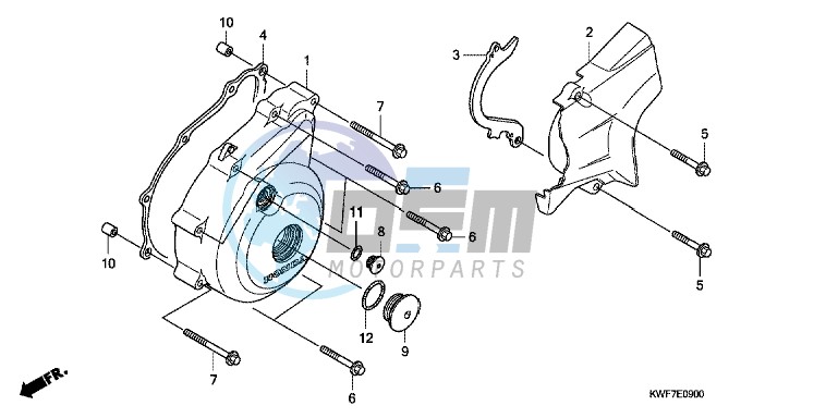 LEFT CRANKCASE COVER