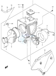 DR-Z400 (E3-E28) drawing AIR CLEANER