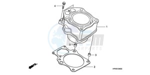 TRX420FPMA U / PS 4WD drawing CYLINDER