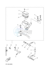 NS50N NITRO NAKED (1PL2) drawing REAR MASTER CYLINDER