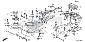 TRX500FA6G TRX500FA Australia - (U) drawing FUEL TANK