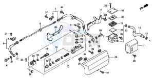 GL1500C VALKYRIE drawing REAR BRAKE MASTER CYLINDER