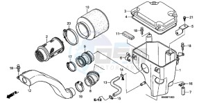 TRX250XD TRX250X Australia - (U) drawing AIR CLEANER