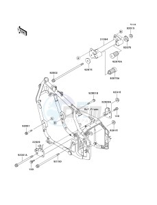 VN 800 A [VULCAN 800] (A6-A9) [VULCAN 800] drawing ENGINE MOUNT