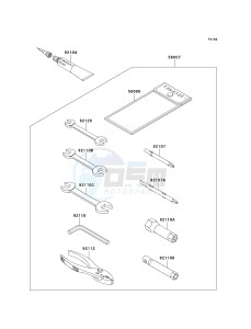 JH 1100 A [1100 ZXI] (A6-A8) [1100 ZXI] drawing OWNERS TOOLS