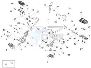 DORSODURO 900 E4 ABS (NAFTA) drawing Foot rests