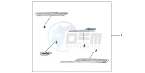 NSS250 JAZZ drawing SIDE MOLDING