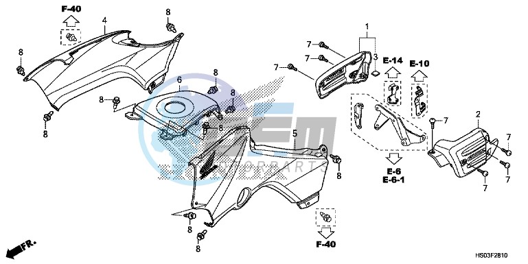 SIDE COVER/TANK COVER