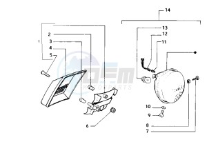 FL2 HP 50 drawing Head lamp