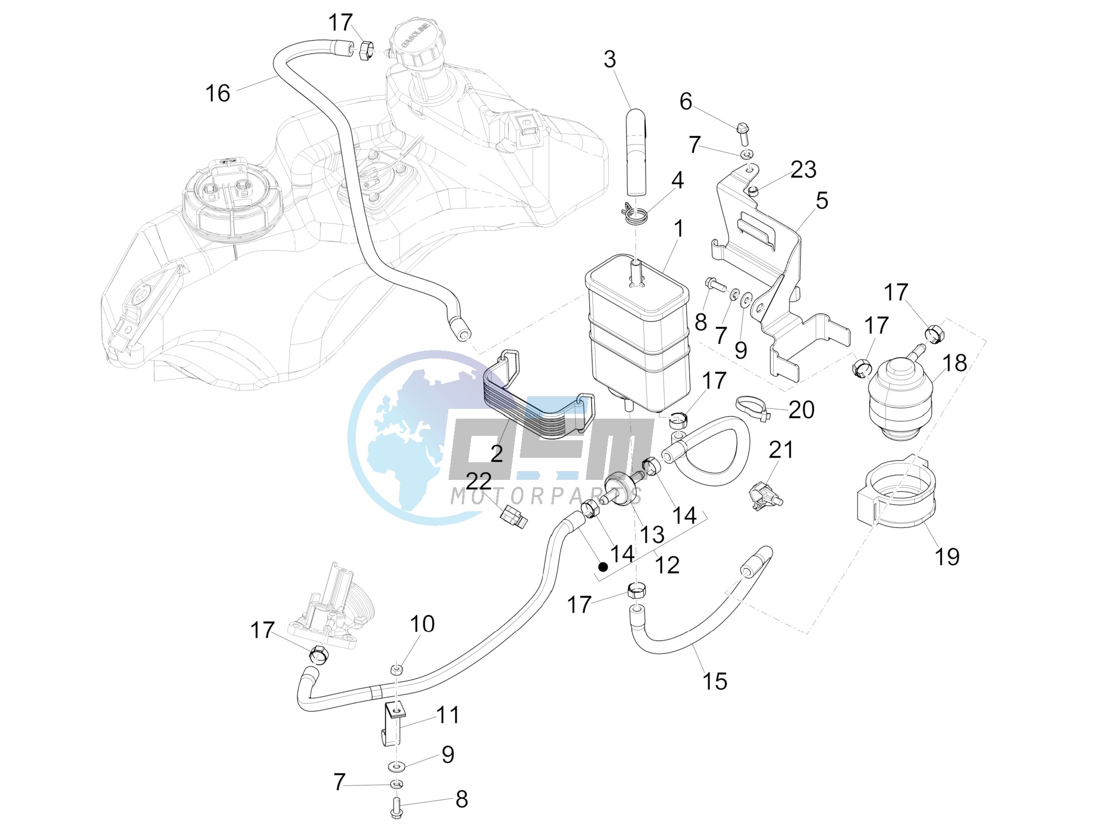 Anti-percolation system