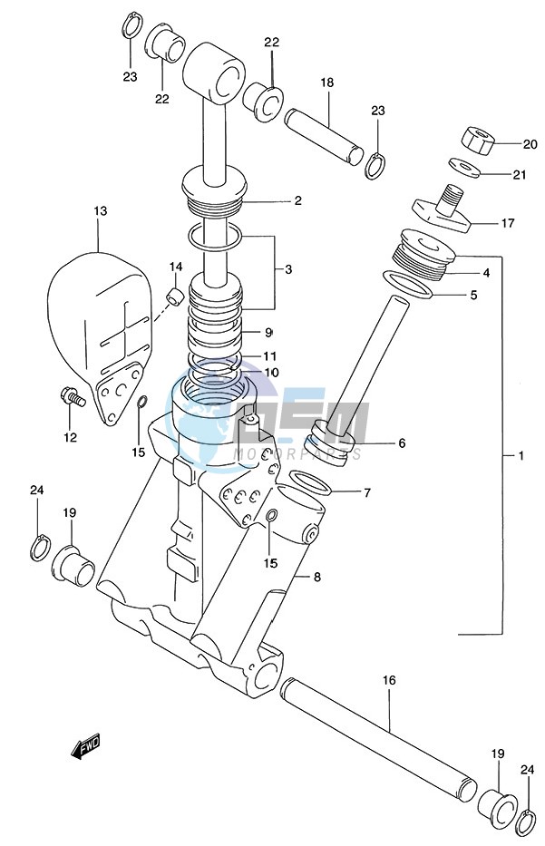 Trim Cylinder (1996 to 2001)