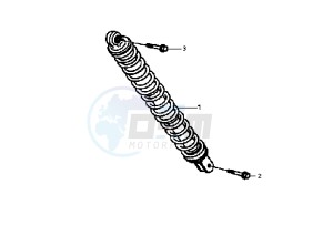 JET EURO X EU2 - 50 cc drawing REAR SUSPENSION