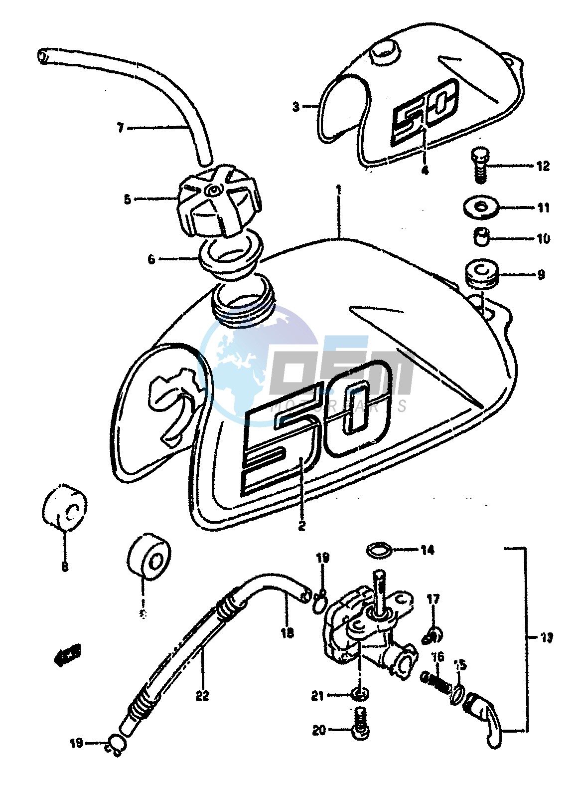 FUEL TANK (MODEL J K)