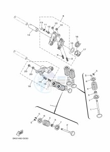 YZF125-A YZF-R125 (B5G3) drawing VALVE